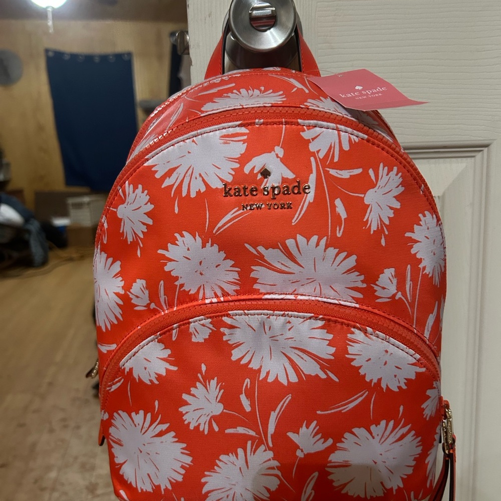 kate spade Orange Floral Backpack